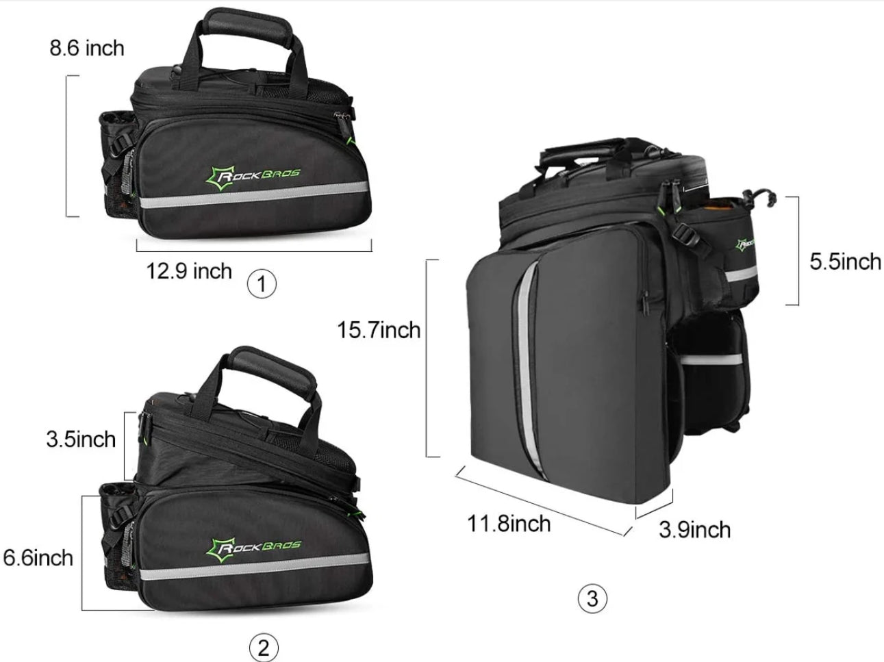 ROCKBROS All-in-one Rack Bag